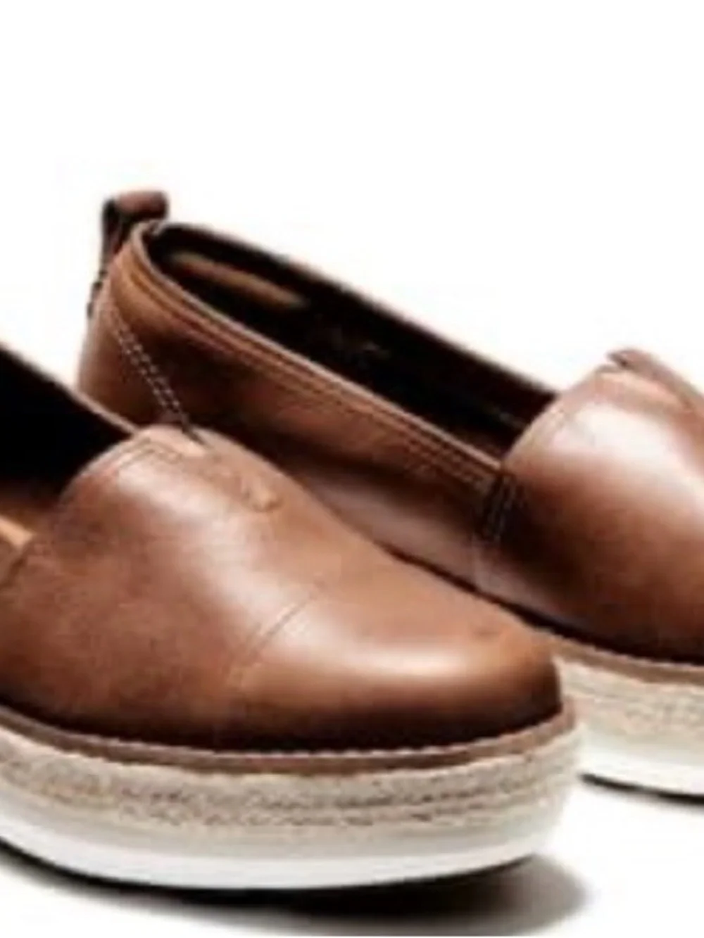 Timberland Women’s Tan Leather Espadrille Slip-On
